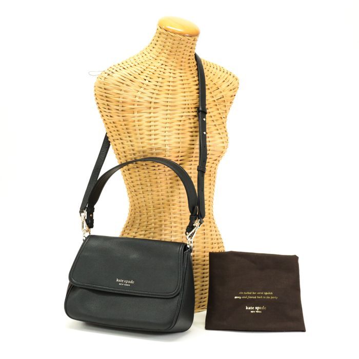 美品✨ケイトスペード サフィアーノ レザー ショルダーバッグ はかない 