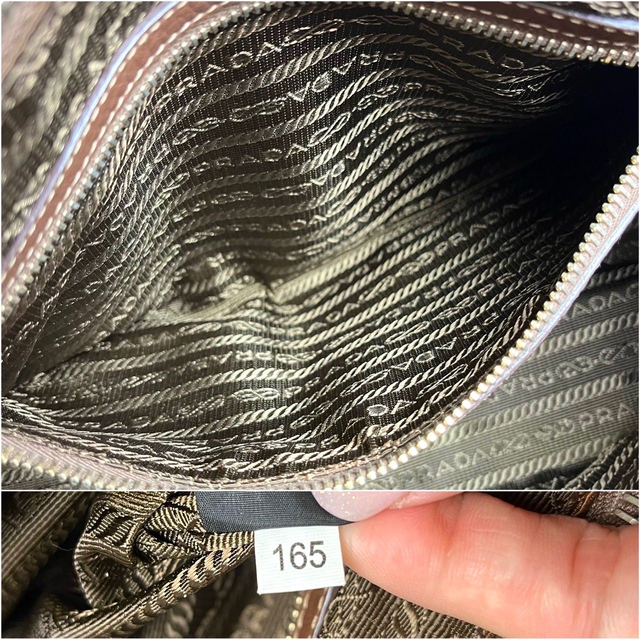 ✨良品✨ PRADA プラダ 2way ショルダーバッグ ハンドバッグ ロゴ金具 