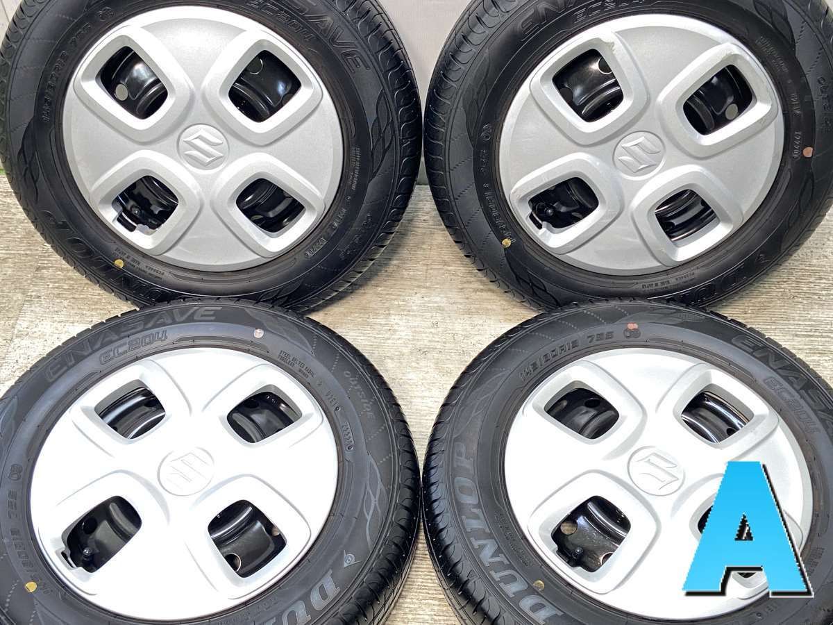 DUNLOP 中古タイヤ サマータイヤ 4本セット 145/80R13