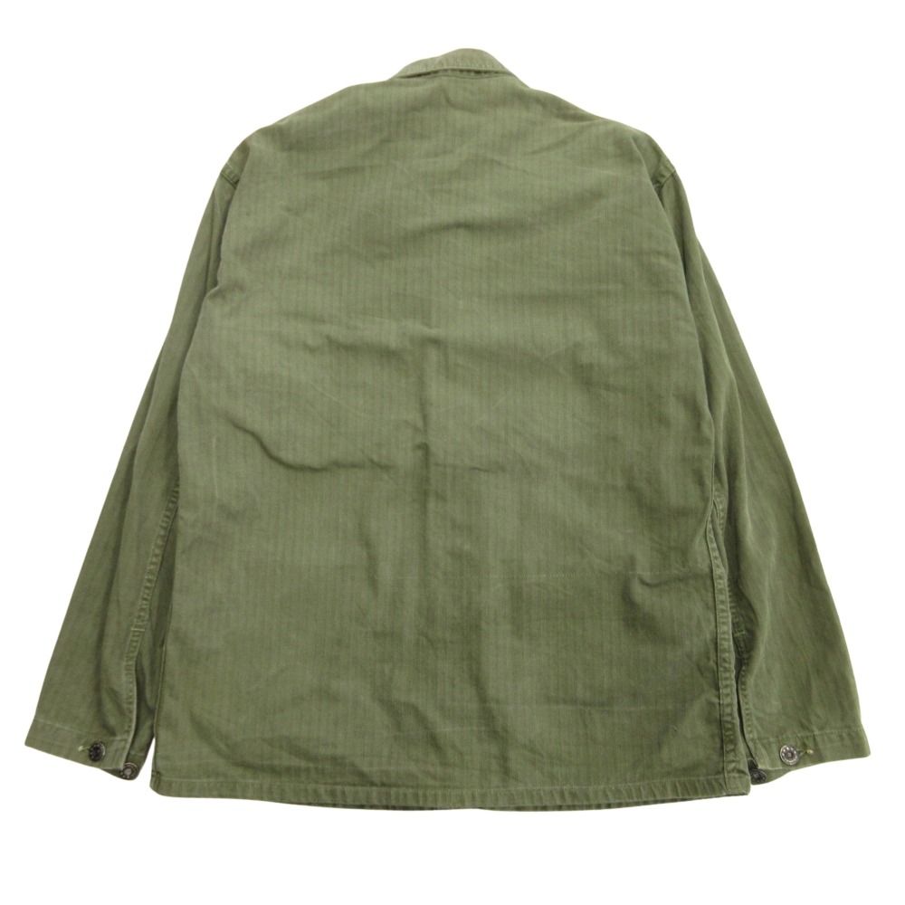 【ビンテージ】 n-3 hbtジャケット　ヘリンボーンツイル　月桂樹ボタン　大戦 良品 40's USN N-3 HBT JACKET ヘリンボーンツイル ジャケット