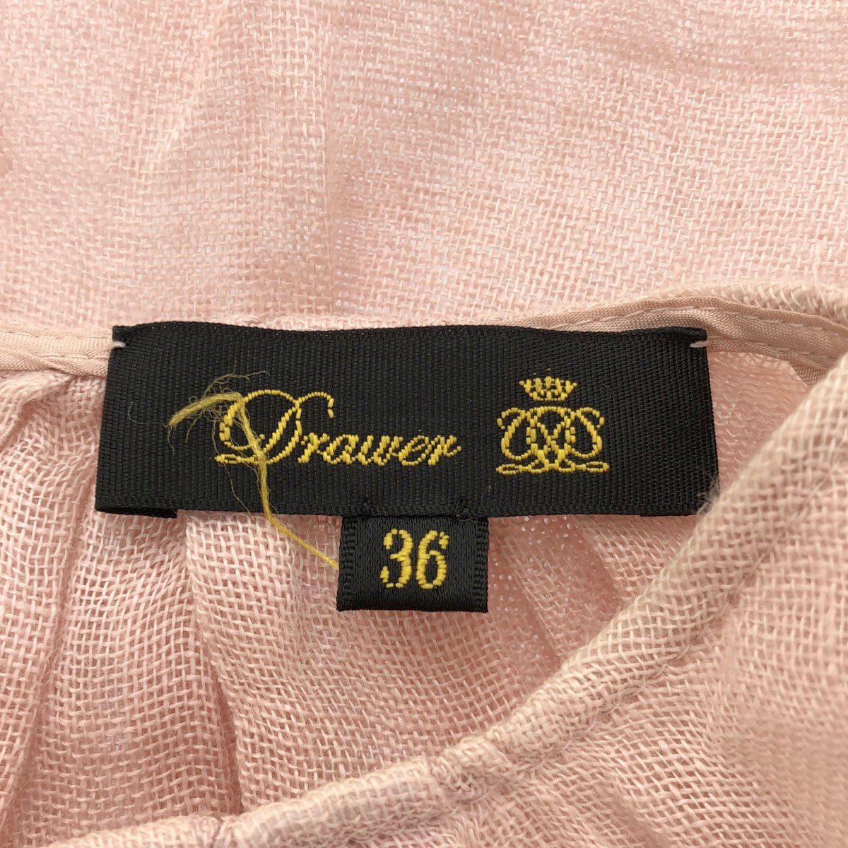 Drawer ドゥロワー フリルスリーブリネンブラウス 6521-299-0792  