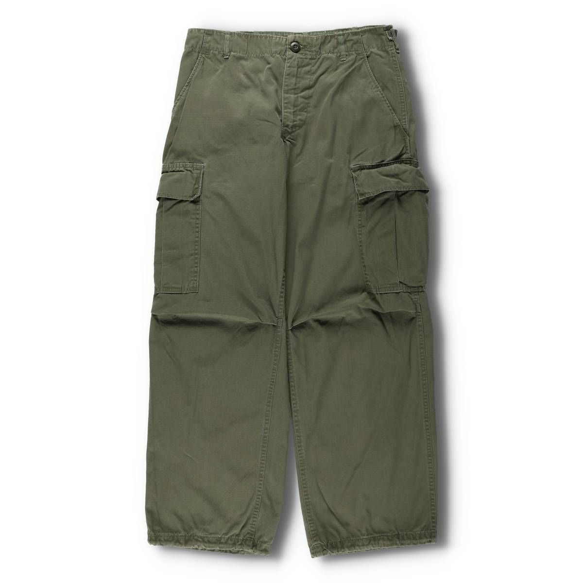 古着 60年代 米軍実品 ジャングルファテーグパンツ 4th リップストップ ミリタリー コンバットパンツ SMALL SHORT|evb031030