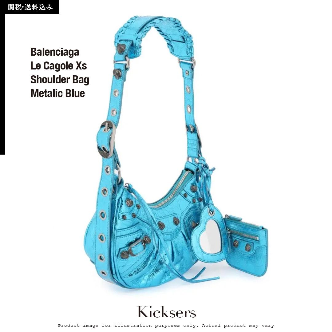 Balenciaga Le Cagole Xs Shoulder Bag Metalic Blue バレンシアガ ル カーゴール XS ショルダーバッグ  メタリックブルー - メルカリ