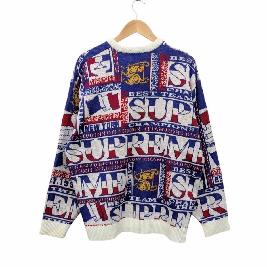 Supreme 23SS/Scarf Sweater/Lサイズ　美品 SUPREME Supreme シュプリーム 23SS Scarf Sweater スカーフセーター