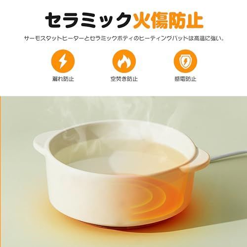 ベージュ 加熱ペットボウル 恒温 保温 加熱ペット用ボウル 恒温給水器