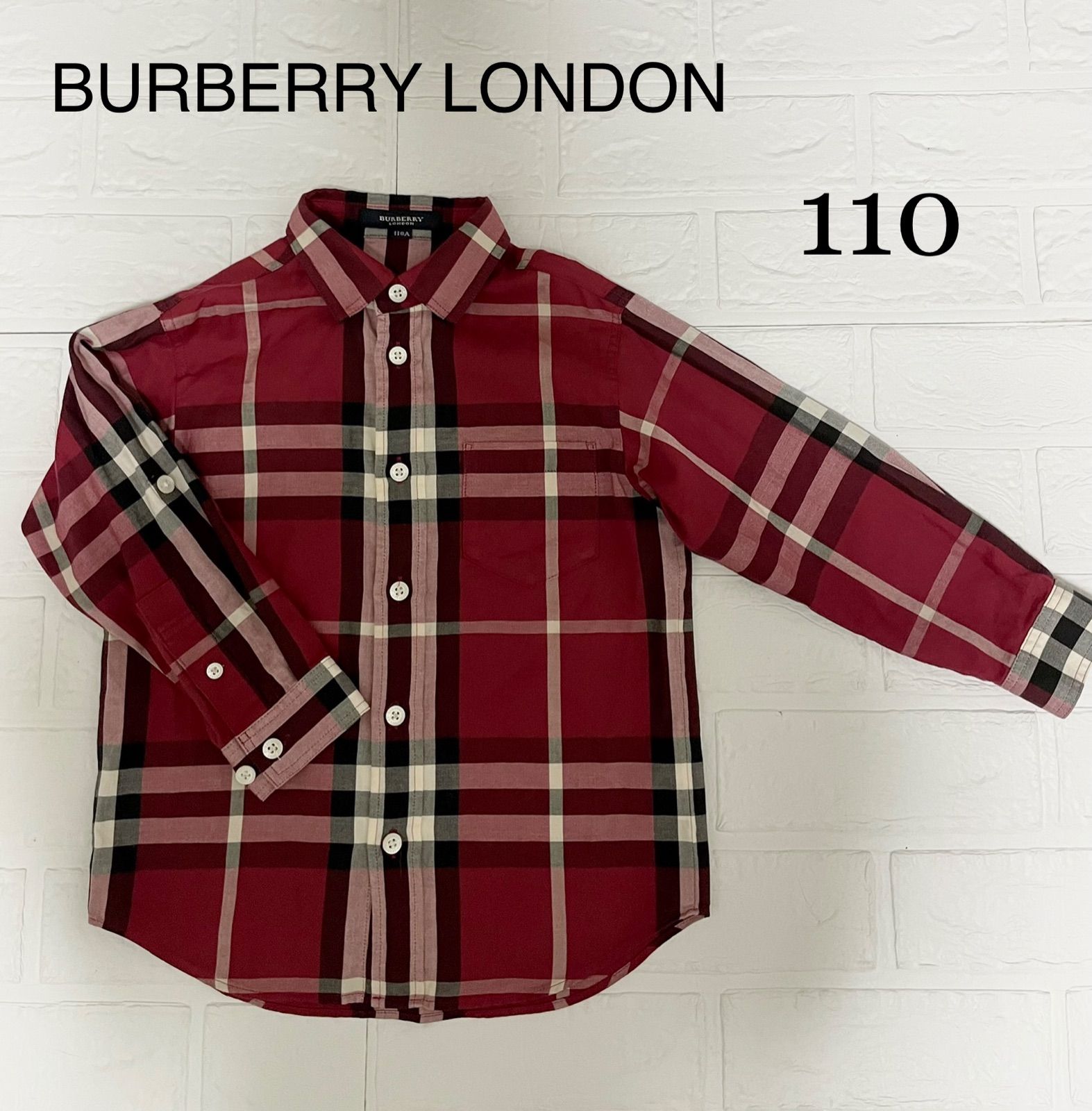 Burberry London　バーバリー　シャツ　キッズ　ノバチェック　110