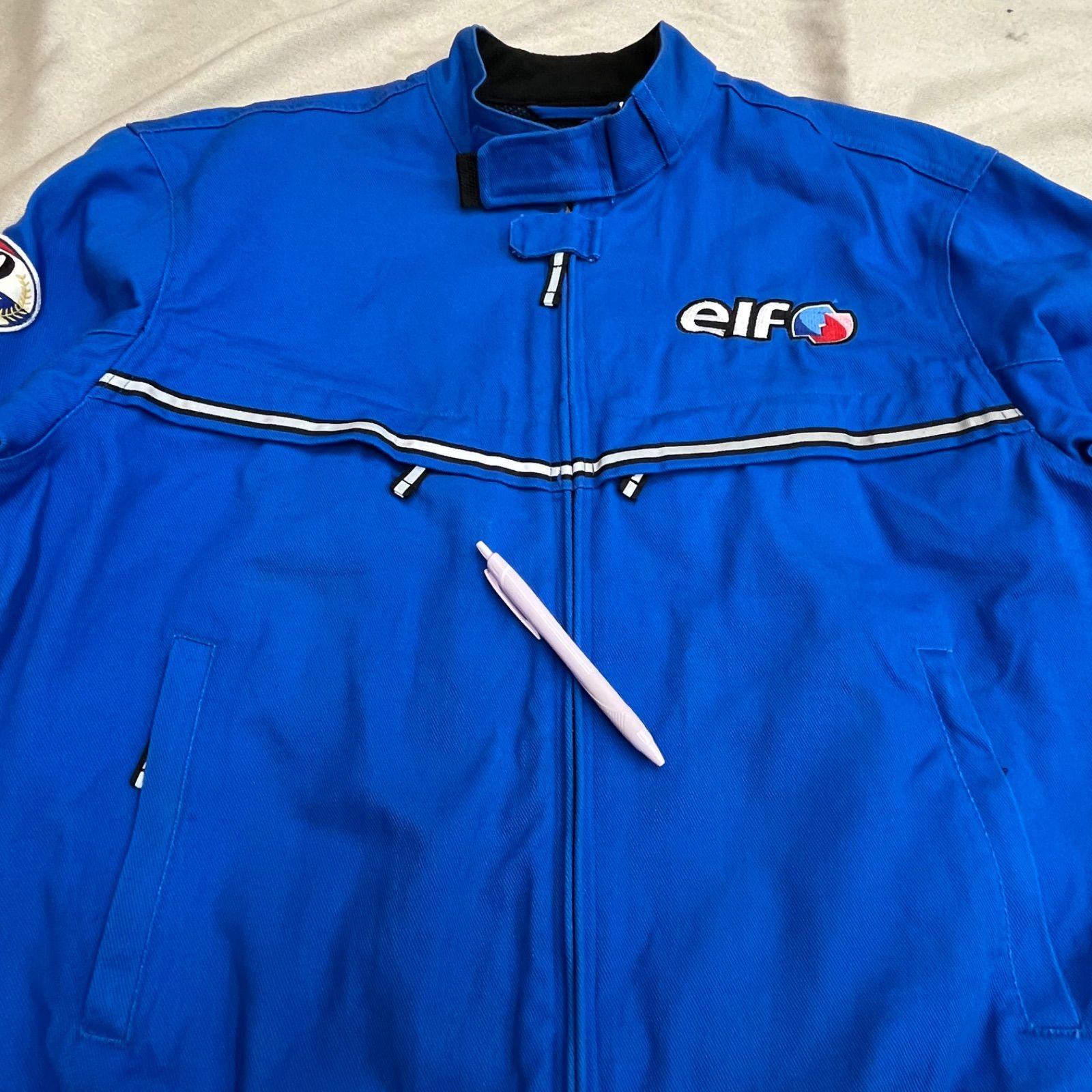 美品 ELF レッドバロン 300店舗記念 限定ライダースジャケット レア】elf × RED BARON 300店舗達成記念 限定 ライディング ジャケット