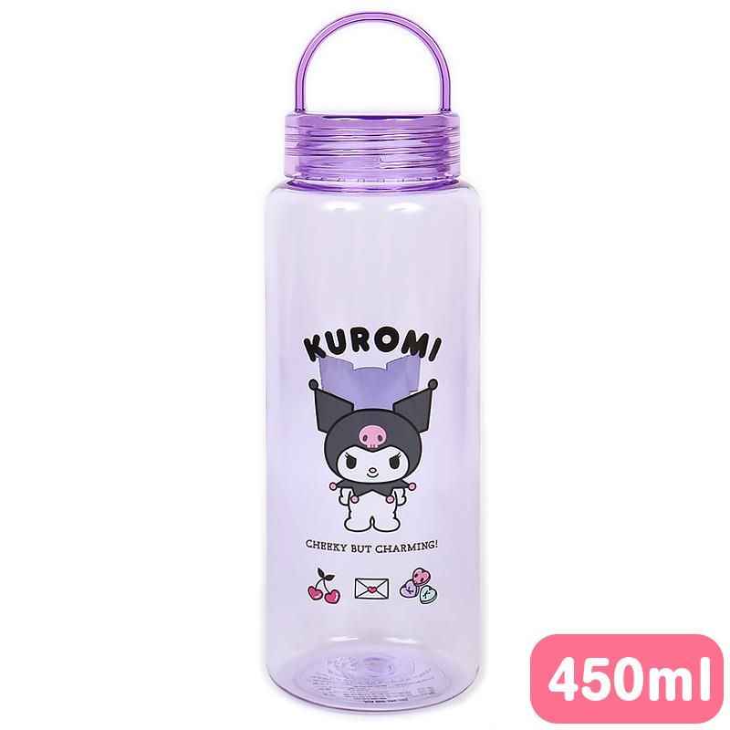 クロミ 水筒 クリアボトル 透明 軽量 450ml ハンドル付き 直飲み