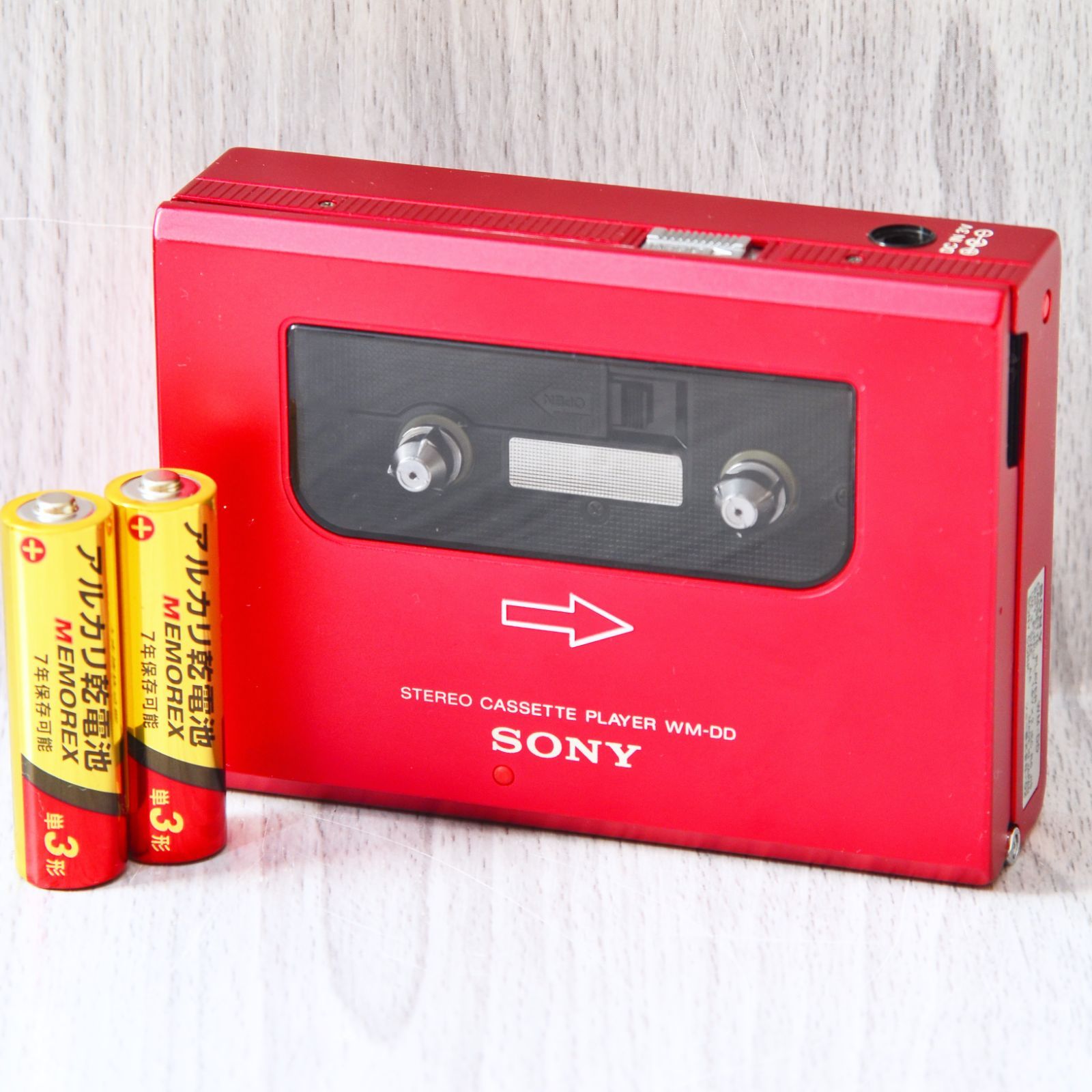 極美品! SONY WALKMAN WM-2 カセットウォークマン 赤 ケース付-