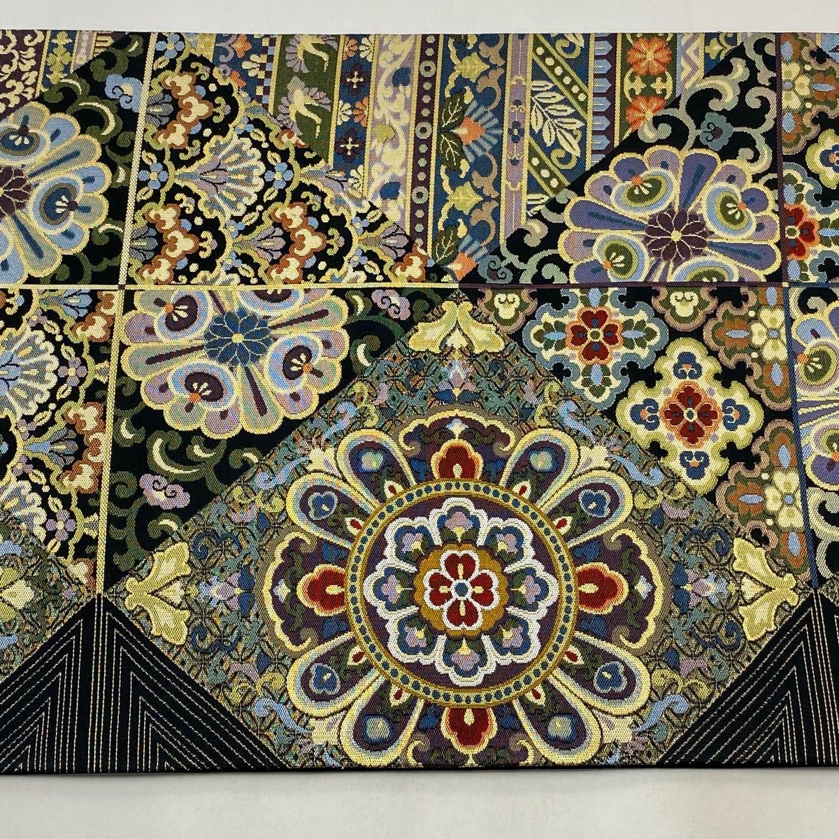 袋帯 美品 名品 華文 七宝 金糸 黒 六通 正絹 【中古】 - メルカリ