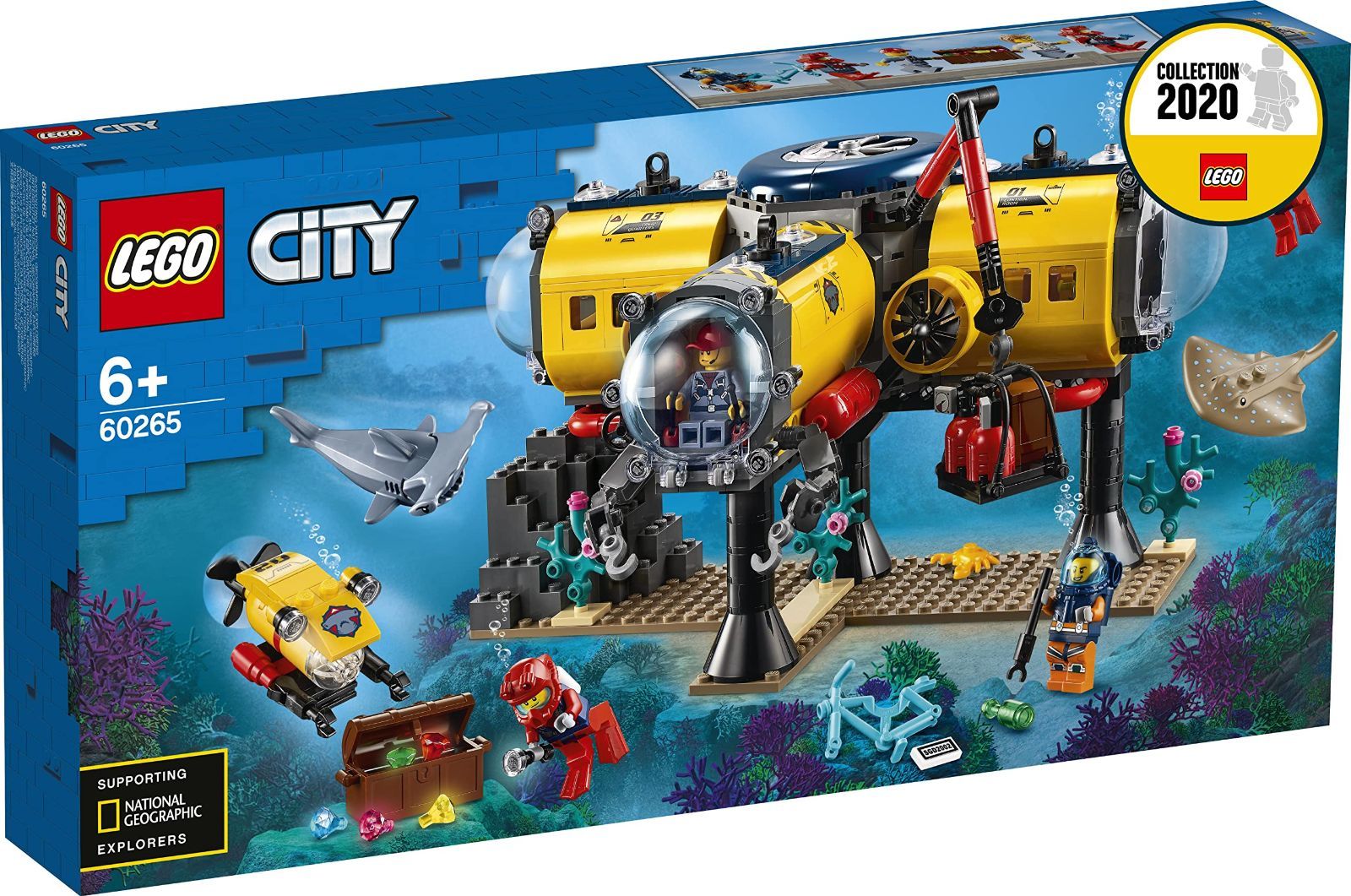 在庫処分レゴLEGO シティ 海の探検隊 海底探査基地 60265 おもちゃ
