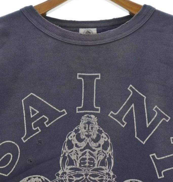 saintteatsXL SAINT MICHAEL SWT SHIRT_SKULL / NAVY