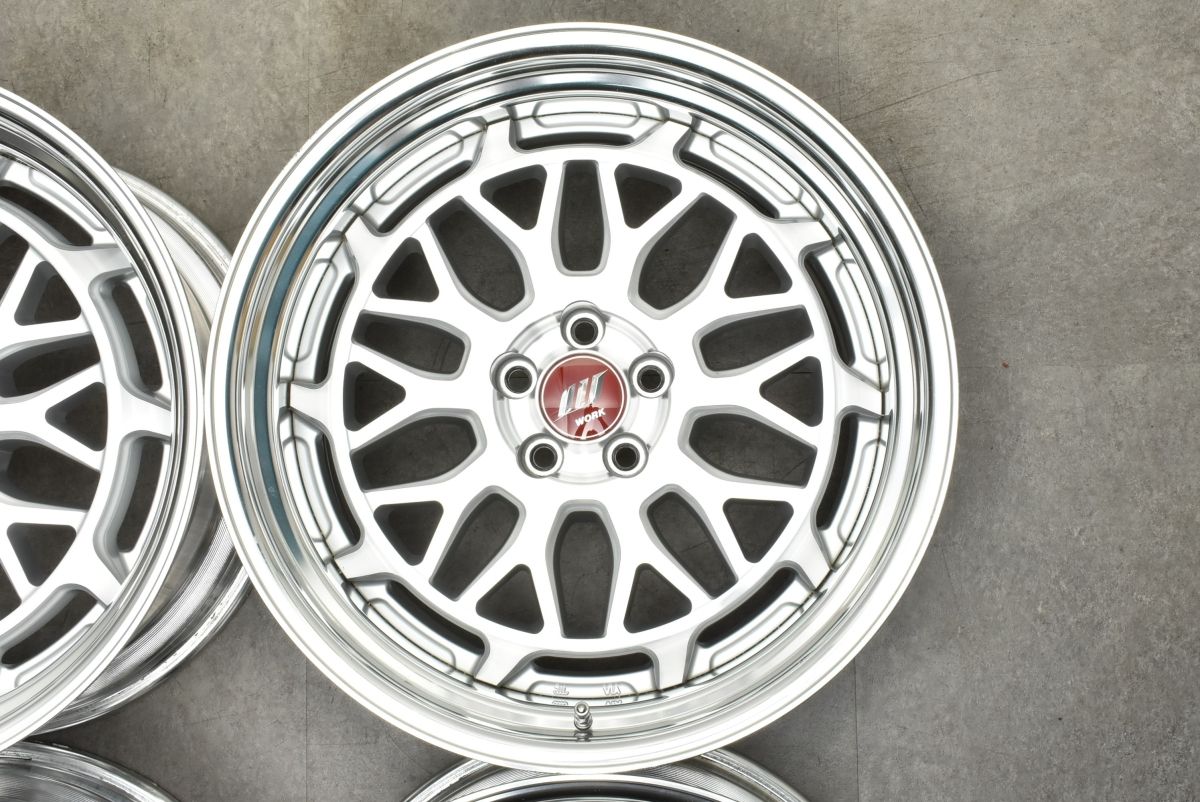 良好品】WORK シーカー MX 18in 8.5J +38 9J +25 PCD100 4本セット 86