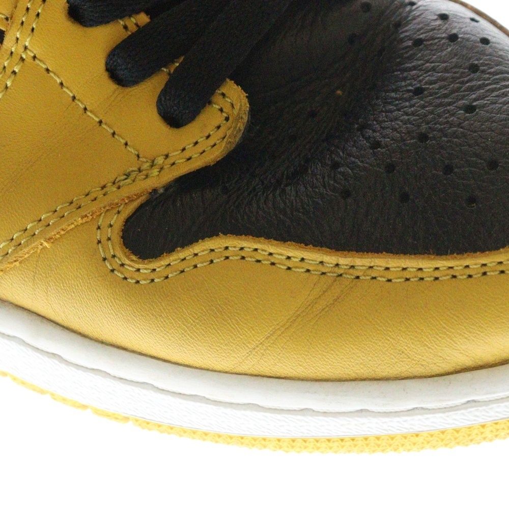 Nike Air Jordan 1 ブラック/イエロー USA 9 国内 8/23、9/20 発売】ナイキ エア ジョーダン 1 レトロ ハイ