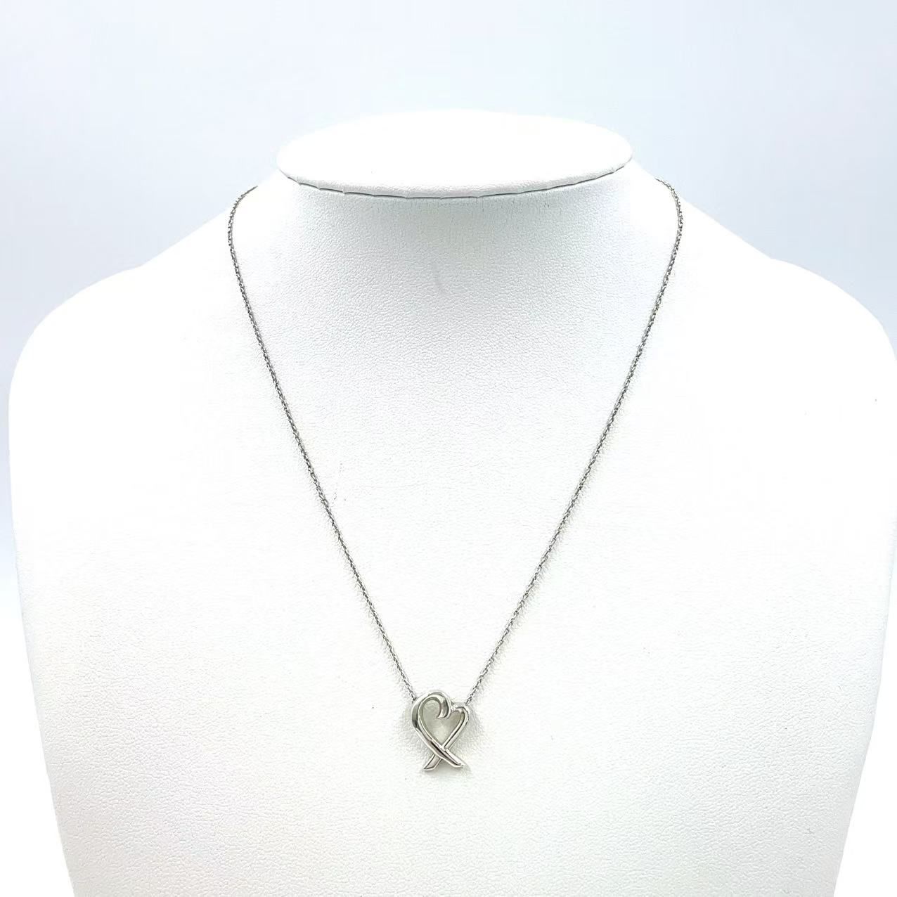 TIFFANY & Co. ラビング ハート AG925 シルバー ネックレス