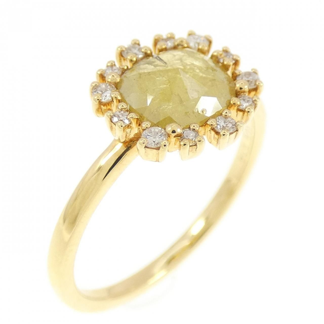 K18YG ダイヤモンド リング 0.74CT