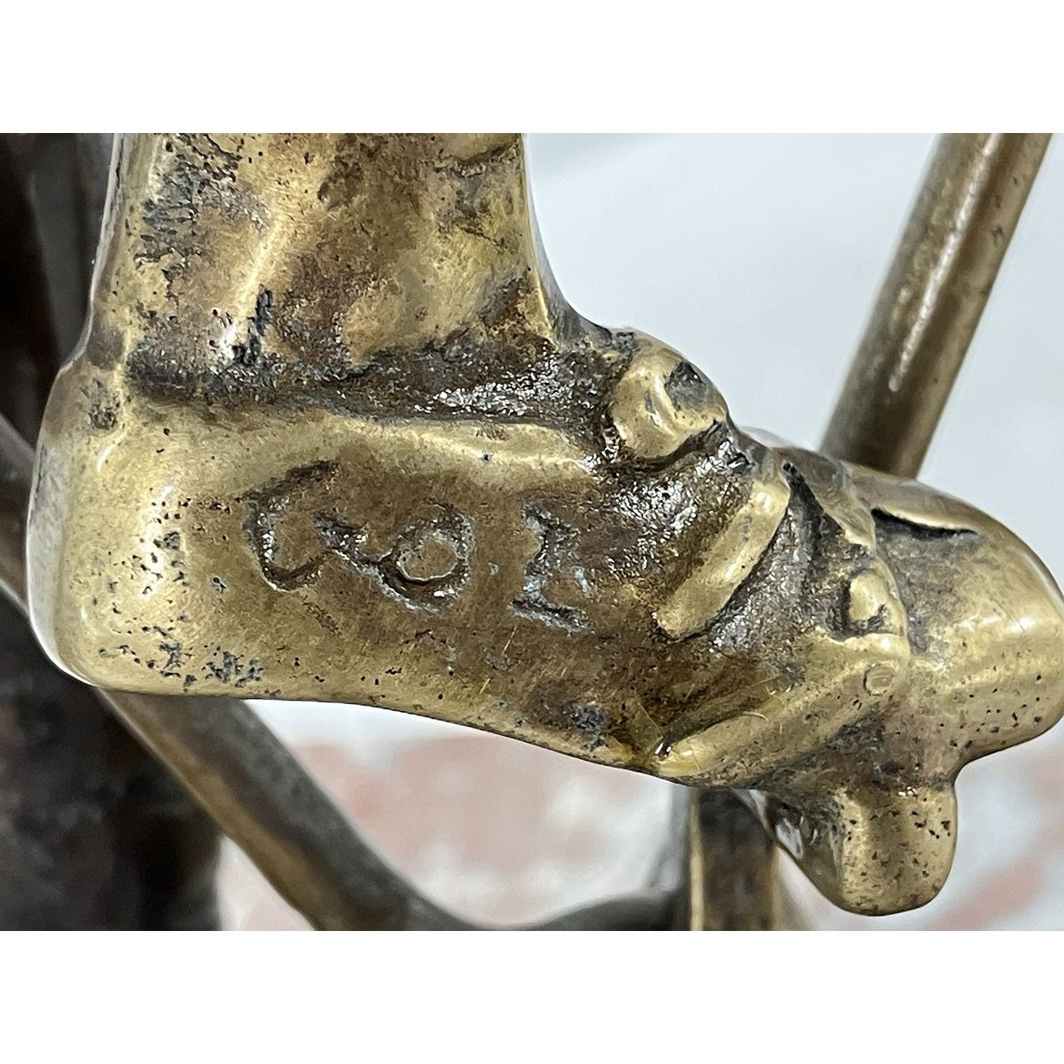 ブロンズ像 サイクリング像