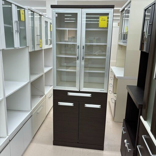 ジャングルジャングル和歌山店】Wa1835 食器棚 レンジボード ブラウン