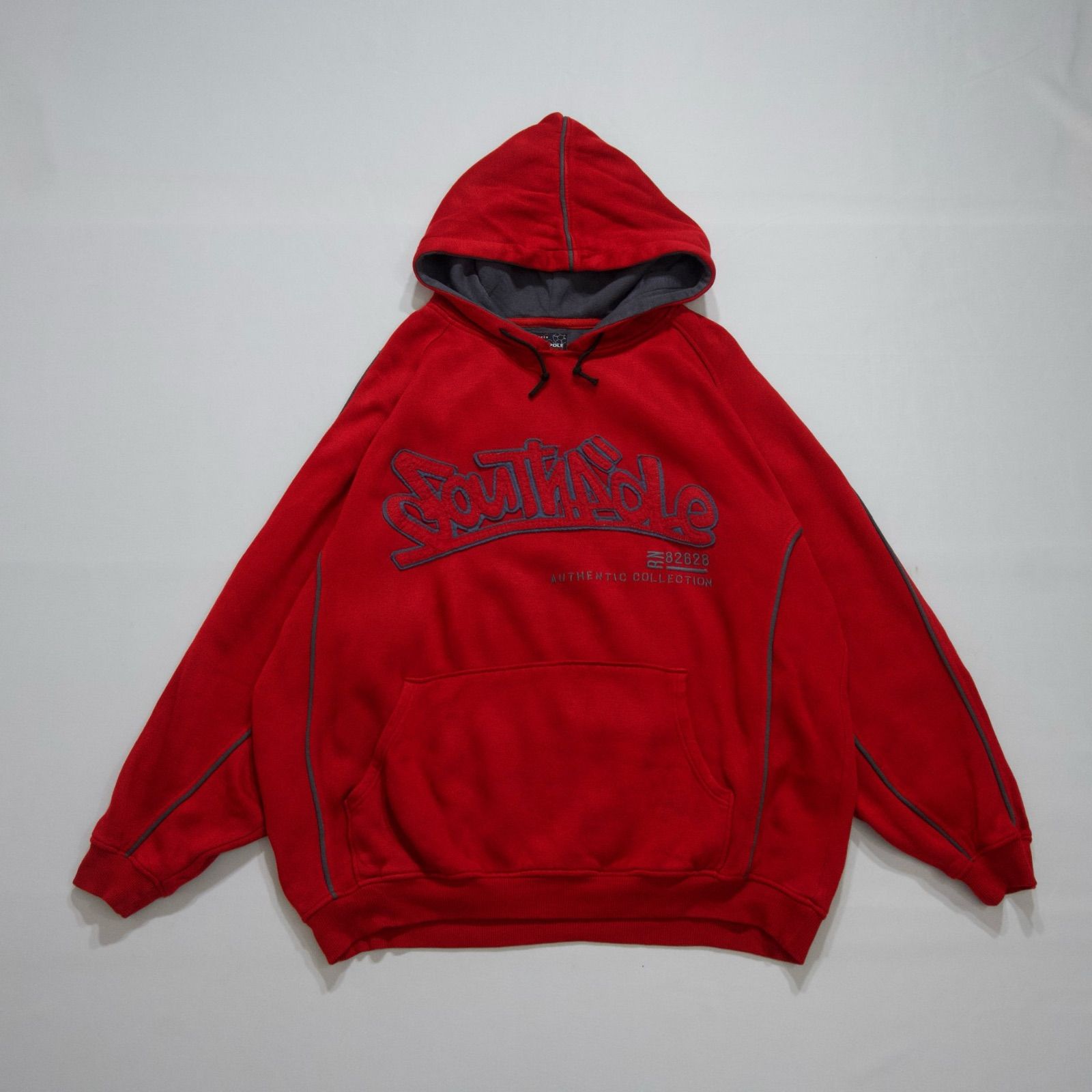 90s~00s SOUTHPOLE Piping&Embroidery OverSilhouette Hoodie 90〜00年