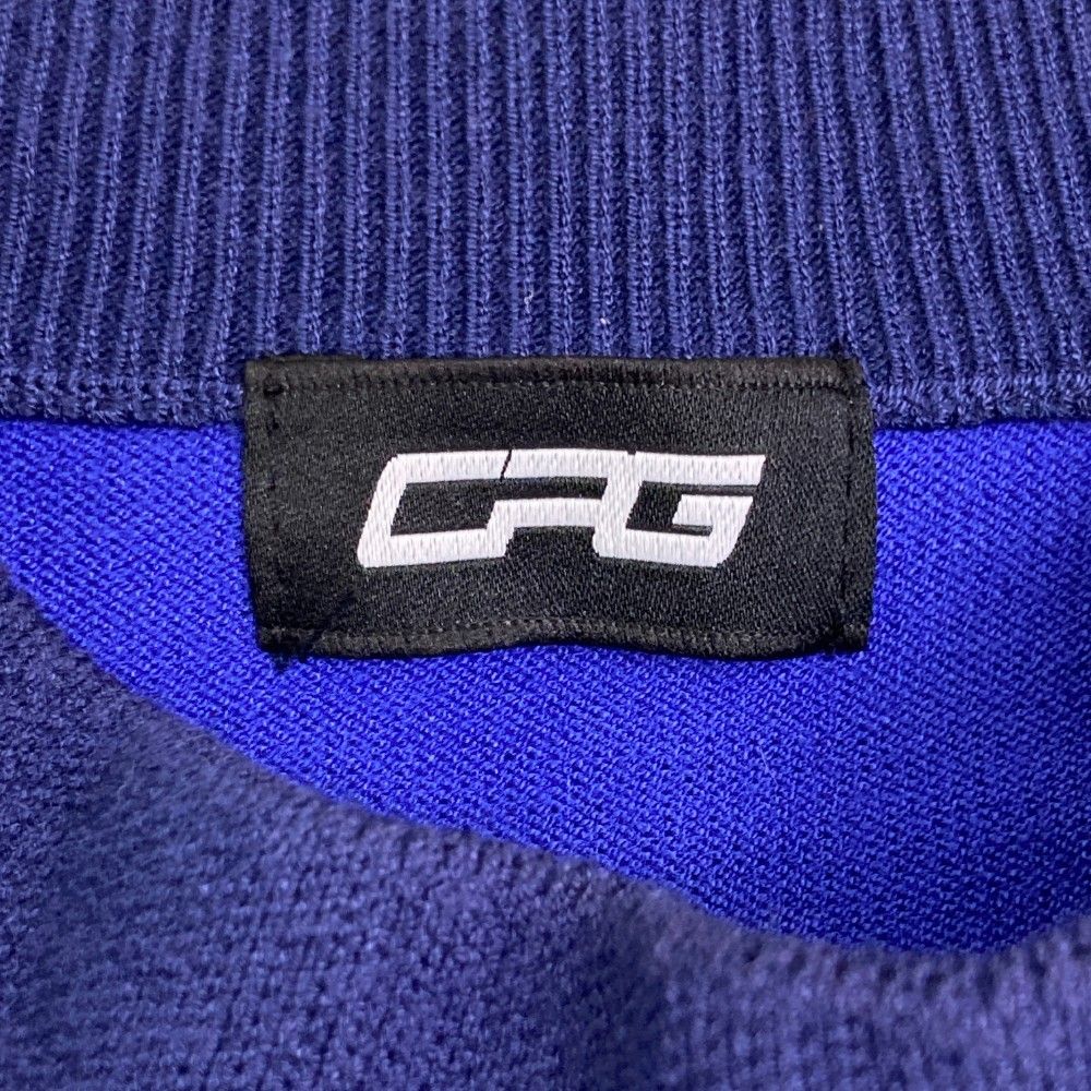 サイズ：S CPG GOLF シーピージーゴルフ  モックネックニット  ブルー系 [240101445512] ゴルフウェア メンズ ストスト サイズ：S CPG GOLF シーピージーゴルフ モックネックニット