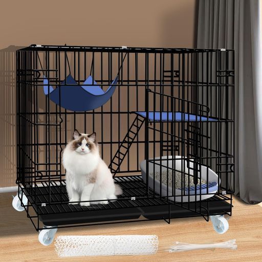 猫用ゲージ 猫 ゲージ 大きめ 猫ケージ 猫用ケー ジ猫ハウス 室内用猫のゲージ
