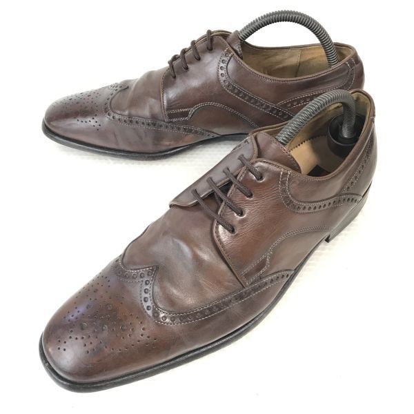 3万↑ドイツ製★ロイド/Lloyd★本革/ウイングチップ【8F/26.5/茶/BROWN】ドレスシューズ/ビジネス◆bH-94 3万↑ドイツ製☆ロイド/Lloyd☆本革/ウイングチップ【8F/26.5/茶/BROWN