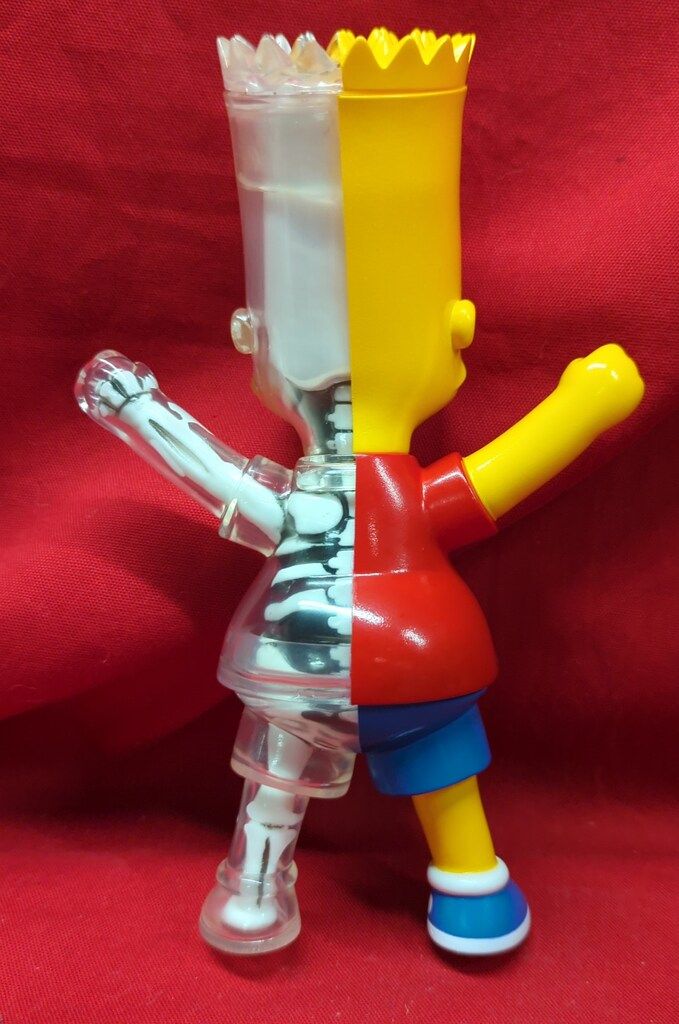 SECRETBASE/atmos Vinyl Toy THE SIMPSONS Bart X-RAY Full Color Ver