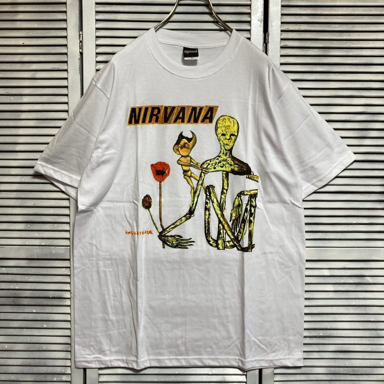ニルバーナ NIRVANA T 白 バンド ミュージック ロック ツアー