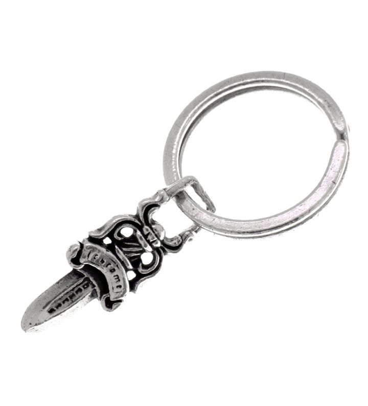 クロムハーツ CHROME HEARTS No5 DGGR 5 ダガー キーリング シルバー キーホルダー n9521