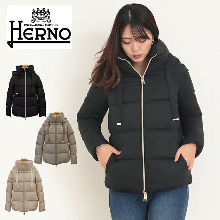 ヘルノ ダウン レディース 2023AW HERNO ダウンジャケット ARENDELLE ケープ フード ジップアップ ダウン PI001810D  herno 秋 冬 - メルカリ