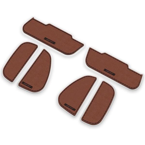 ハイエース 200系 ドアハンドルプロテクター 6枚セット 1台分 ドア傷防止 高品質PVC ブラウン レザー調 IPF E1E1