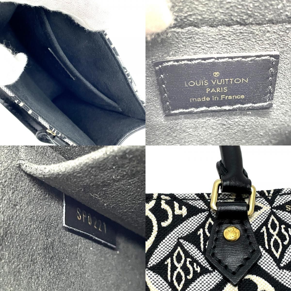 ルイヴィトン モノグラムジャガード SINCE1854 プティットサックプラ