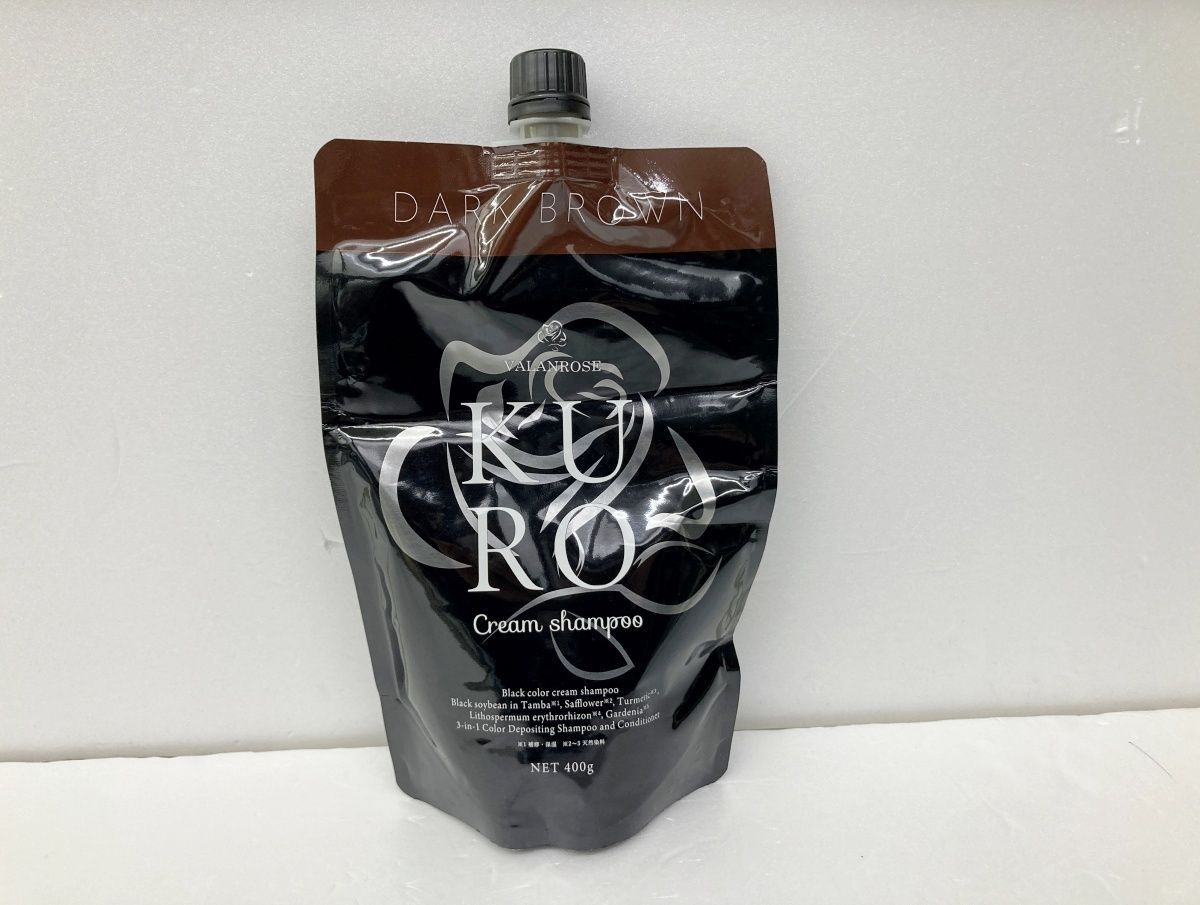 VALANROSE ヘアカラークリームシャンプー400g ダークブラウン Amazon
