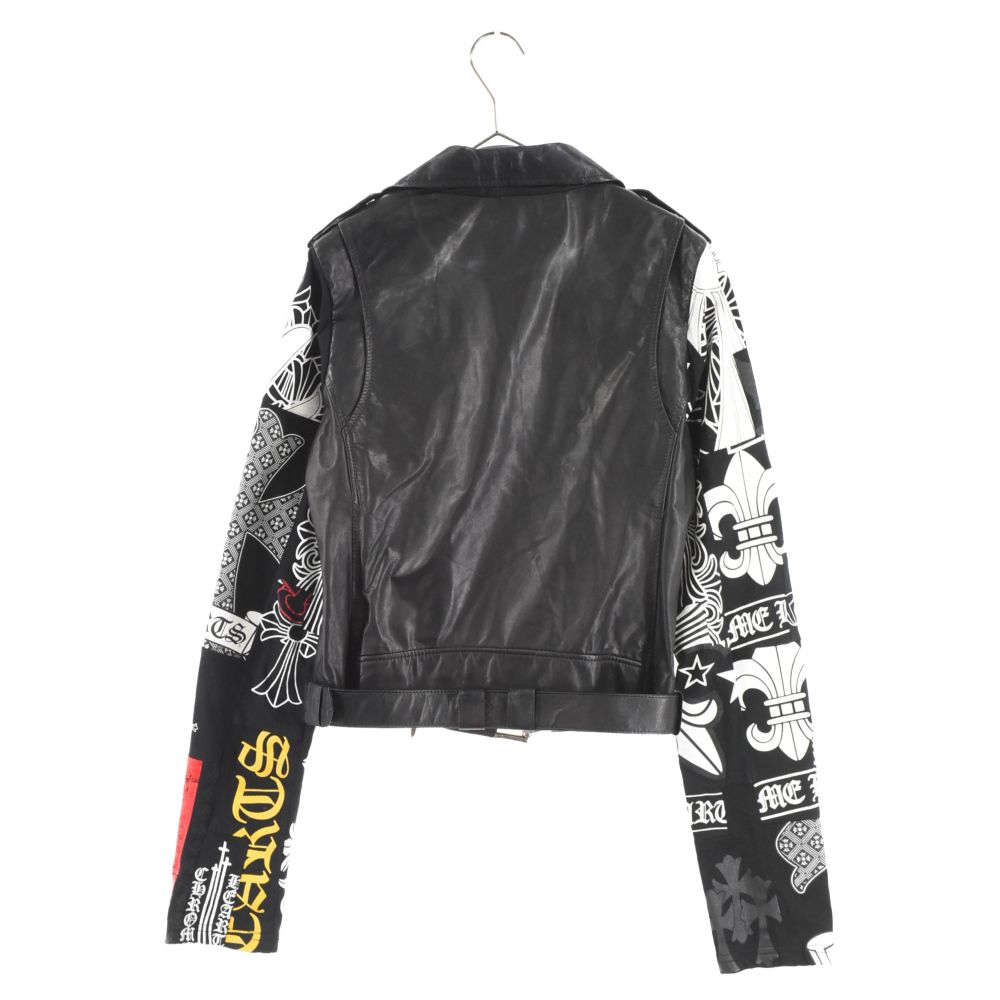 CHROME HEARTS (クロムハーツ) JACKET MOTO LAURIE LEATHER DSMG