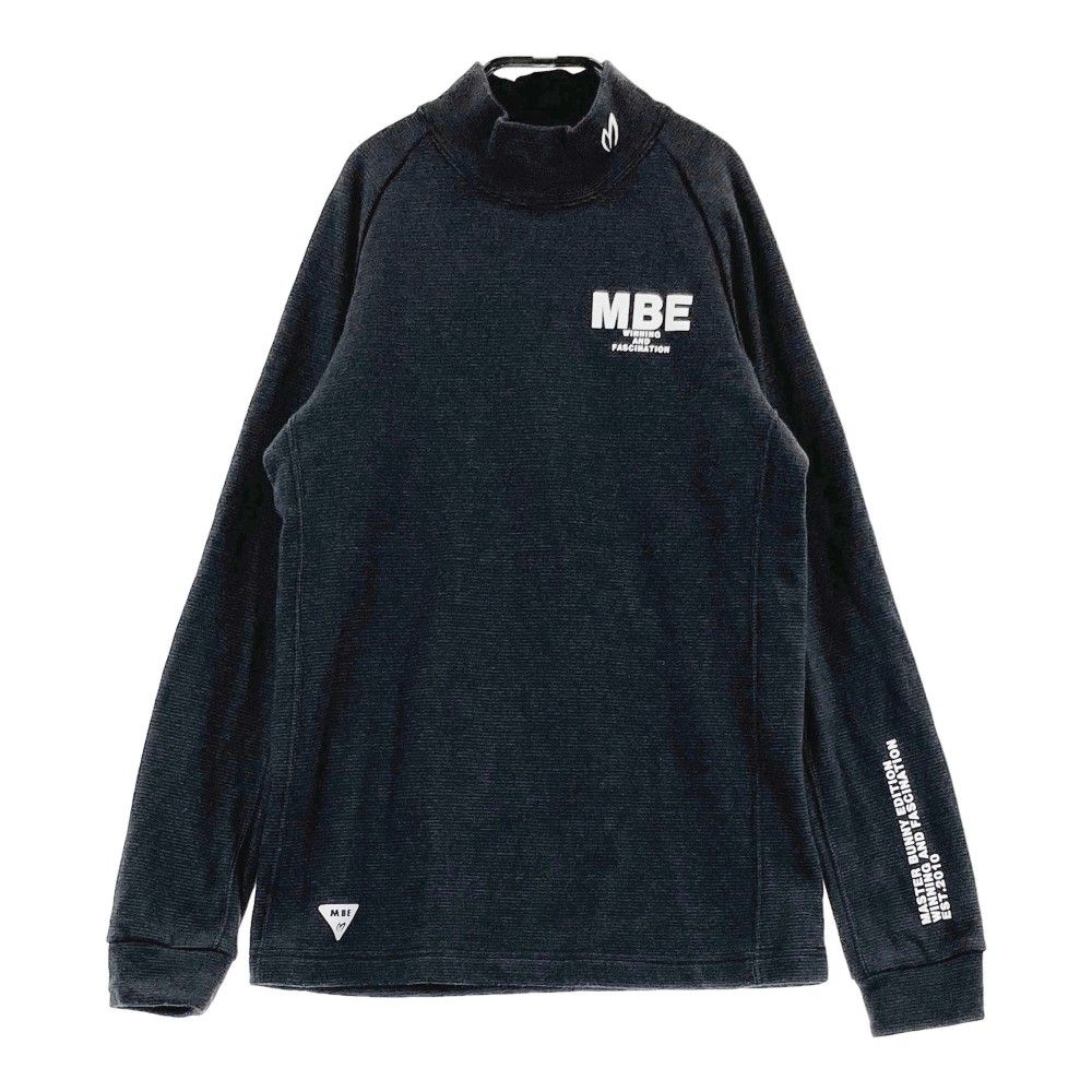 サイズ 0 MASTER BUNNY EDITION マスターバニーエディション ハイネック 長袖Tシャツ 裏起毛 ブラック系 240101437848 ゴルフウェア レディース ストスト