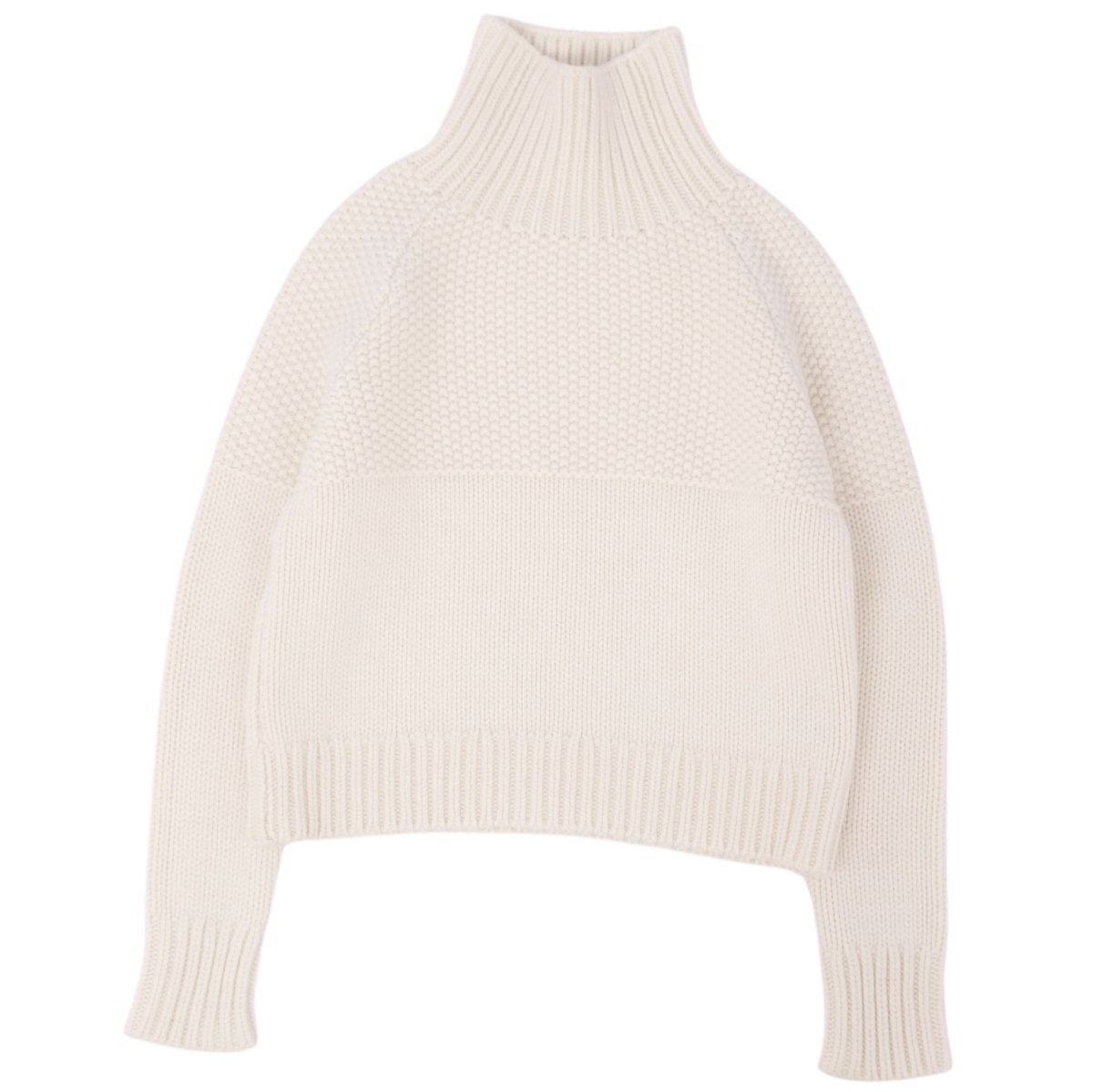 美品 バーバリー BURBERRY ニット セーター ハイネック ローゲージ カ