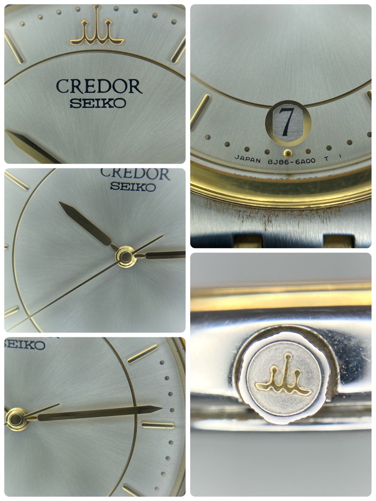 電池交換済み】SEIKO CREDOR セイコー クレドール 8J86-6A00 腕時計 SS