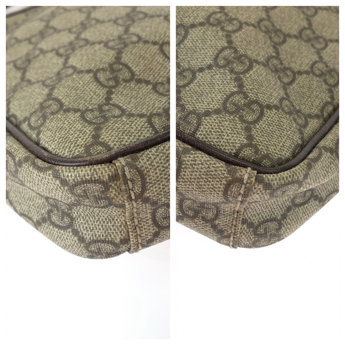 【6db2098-k】グッチ ショルダーバッグ GGスプリーム 122754 PVC ブラウン シルバー金具【中古】レディース GUCCI - ☆最終価格【6db2098-k】グッチ ショルダーバッグ GG