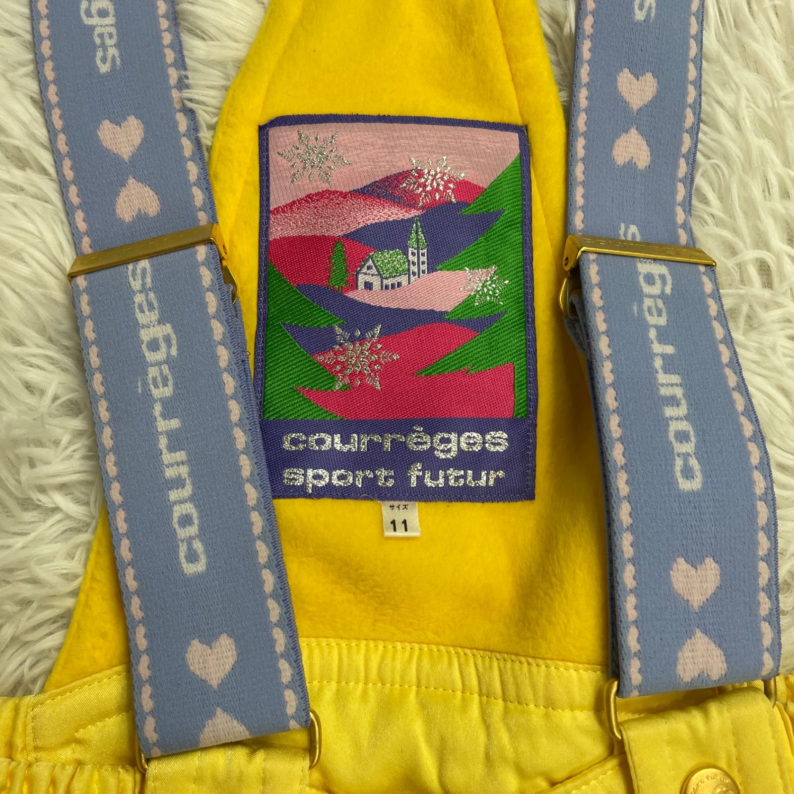 ♥タグ付き courreges sport futur セットアップ スキーウェア ジャケット スノボパンツ 中綿ジャケット日本製定価34000 L相当 WWW_OLIVIERBERNSTEIN_COM