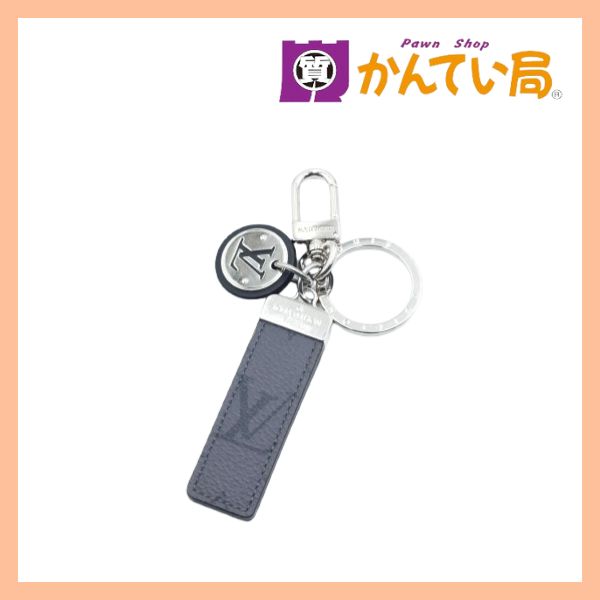 Louis Vuitton ルイヴィトン キーホルダー・ネオLVクラブ バッグ チャームストラップ LVイニシャル モノグラム M01527 レザー ブラック グレー 本革