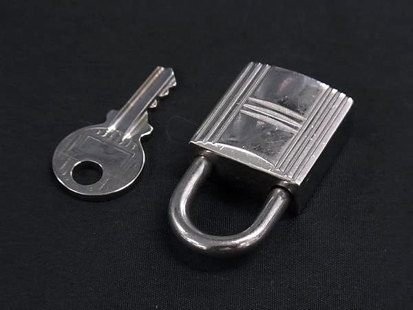 □美品□ HERMES エルメス カデナ 南京錠 パドロック 127 鍵 キー