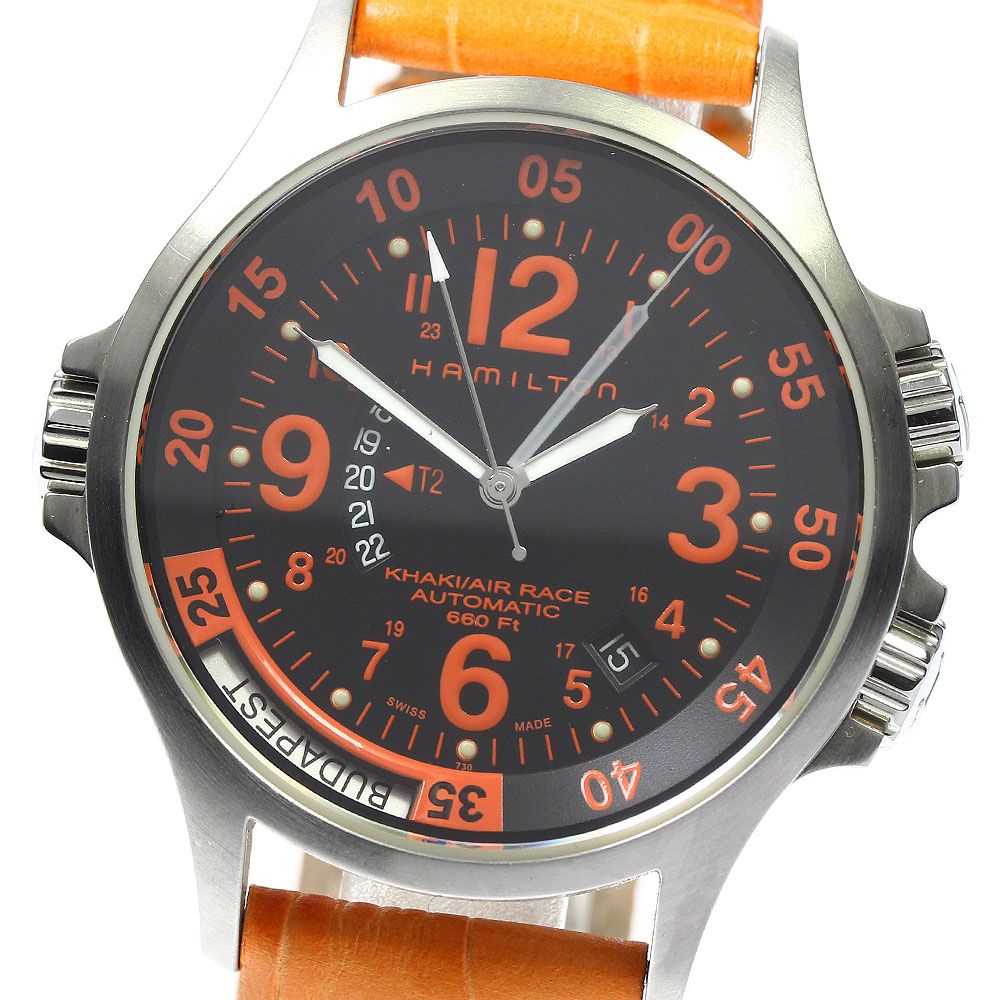 HAMILTON】ハミルトン腕時計カーキ GMT エアレース H776650