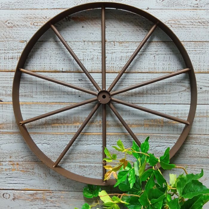 ガーデニング雑貨 車輪 オーナメント オブジェ 置物 飾り 庭 ベランダ
