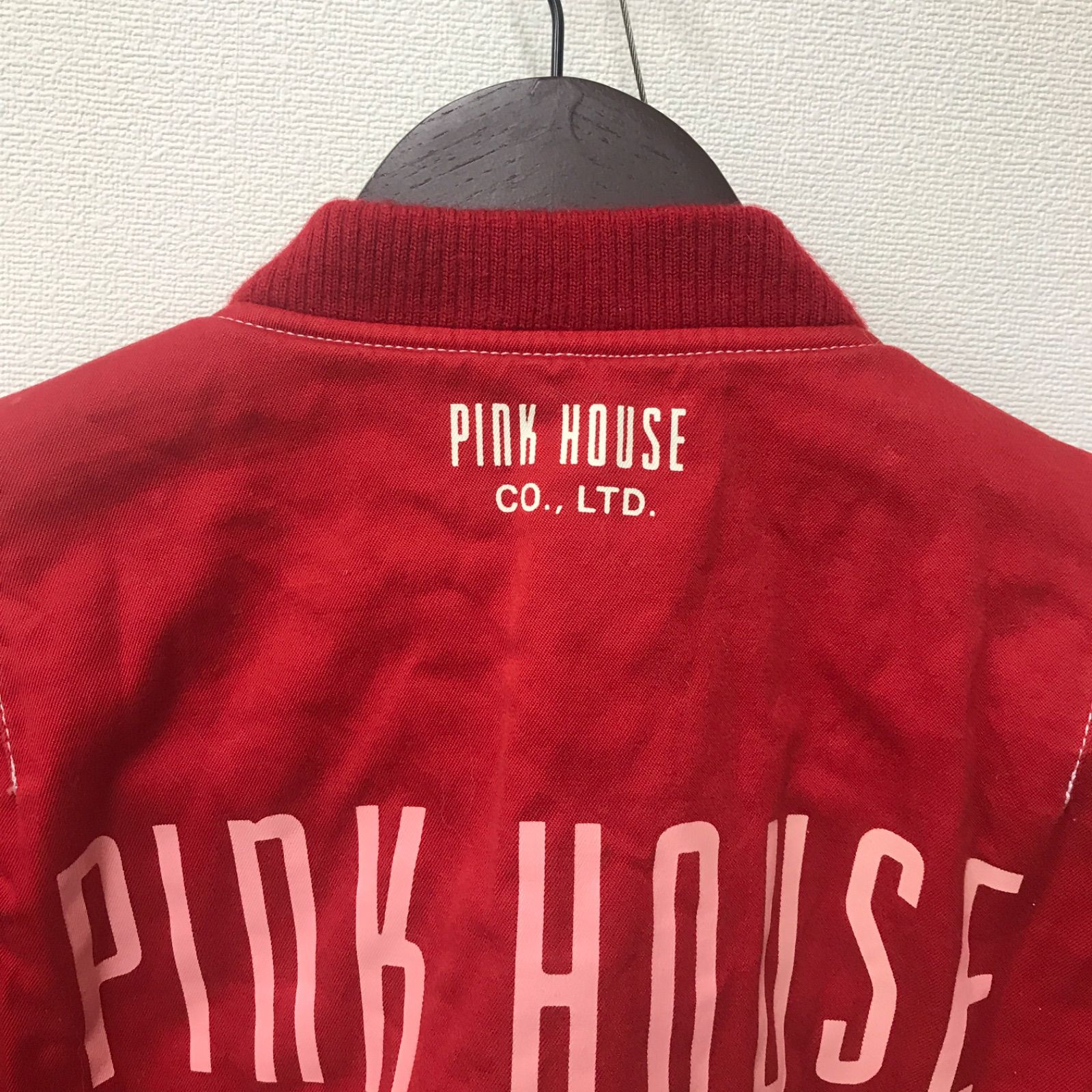 M10059 【PINKHOUSE】 ピンクハウス ロゴプリント 中綿 ブルゾン