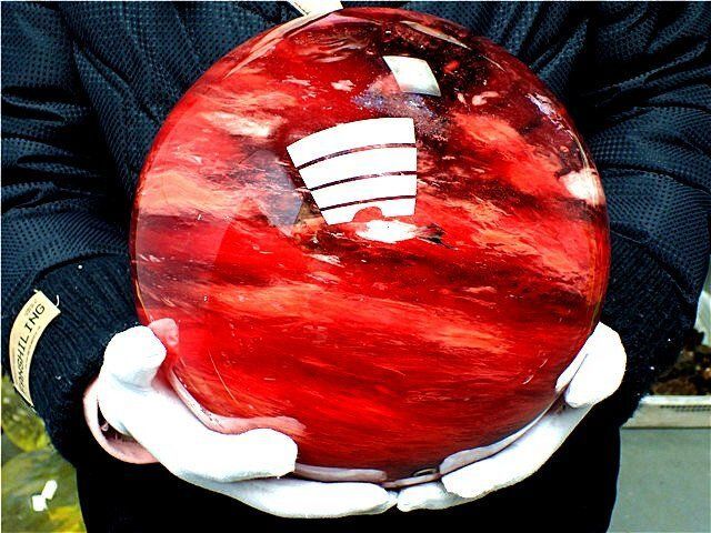 227MM 14825g超綺麗赤水晶丸玉B82E1/536E07C