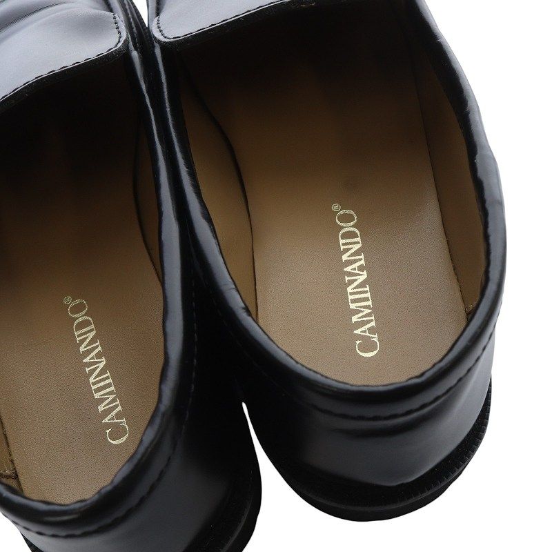 【極美品】2023商品　カミナンド　SIGNATURE LOAFERS レザー カミナンド ローファー レザー 7 黒 - メルカリ