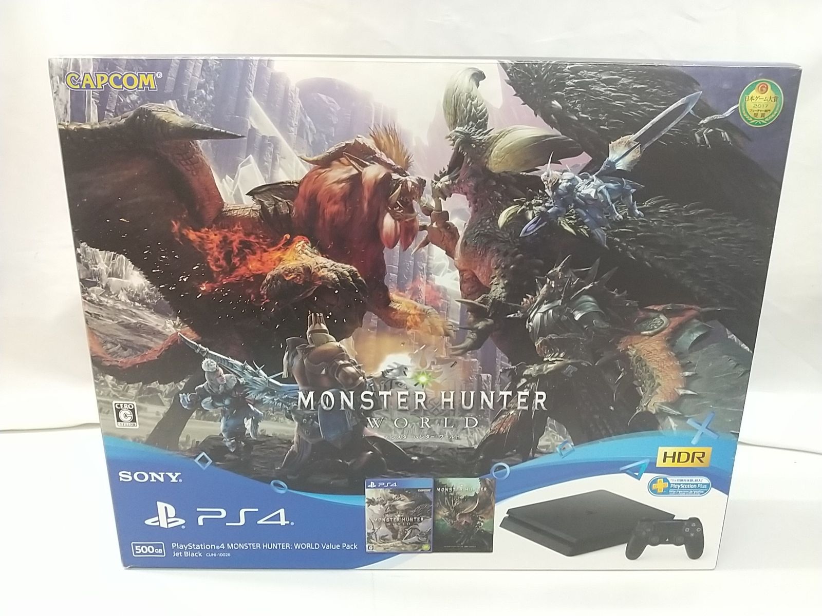 PS4本体Value Pack モンスターハンターワールドCUHJ-10026 SONY PlayStation4 CUHJ-10026 モンハンセット PlayStation 4 MONSTER
