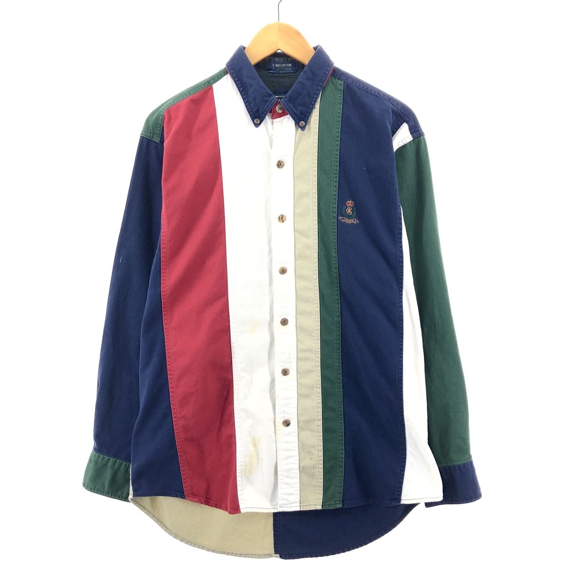 古着 90年代 ラルフローレン Ralph Lauren POLO by Ralph Lauren クレイジーパターン ストライプ柄 長袖/eaa378510
