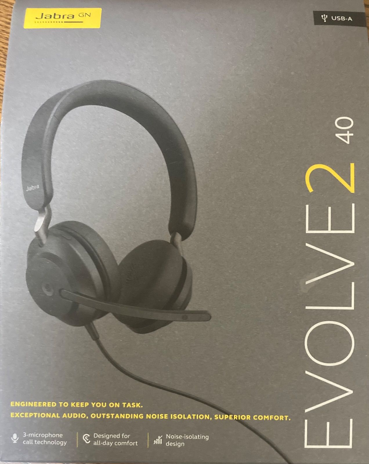 Jabra Evolve2 40 MS Stereo Microsoft Teams 認定両耳ヘッドセット