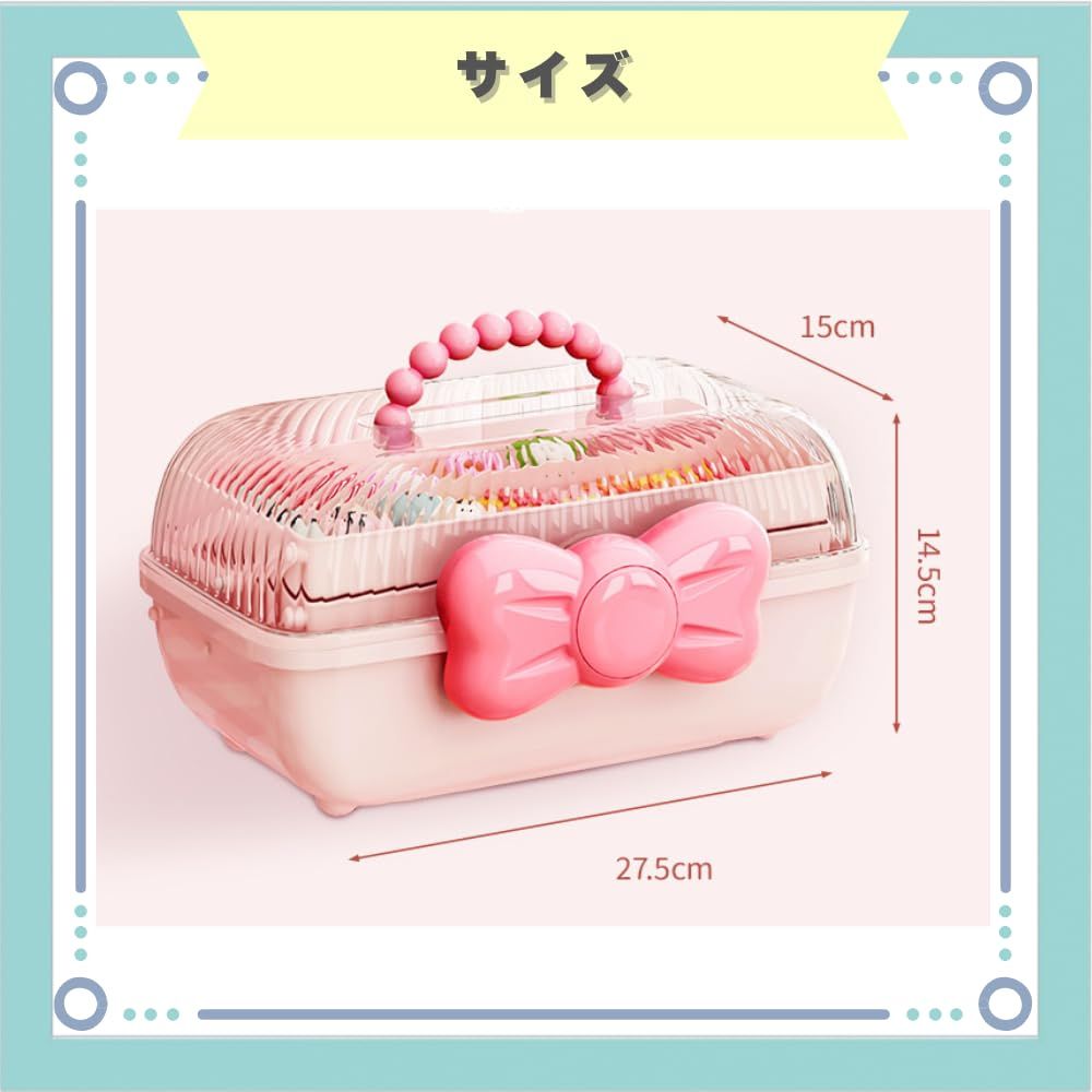 ideastore アクセサリーボックス ケース ジュエリー ヘアアクセサリー